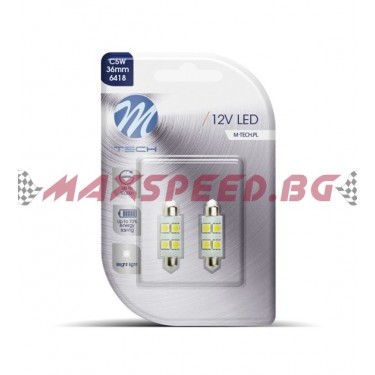 M-TECH Лед крушки C5W 12V 36мм