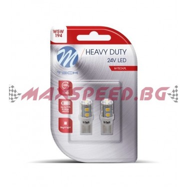 M-TECH LED T10 W5W 24V БЕЛИ