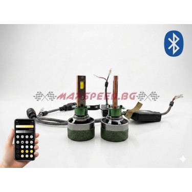 H1 LED Крушки с Bluetooth и...